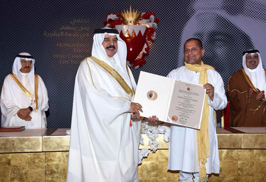 Dr. Samanta to receive highest civilian award of Bahrain. Award carries cash prize of $ 1 million