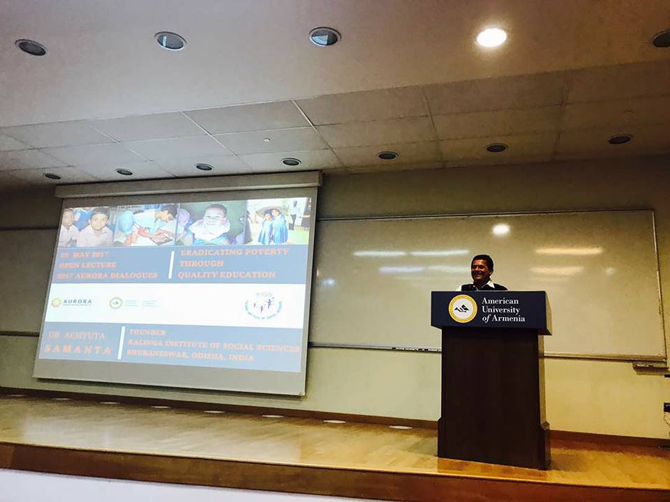 KIIT & KISS Founder Delivers Talk in Armenia